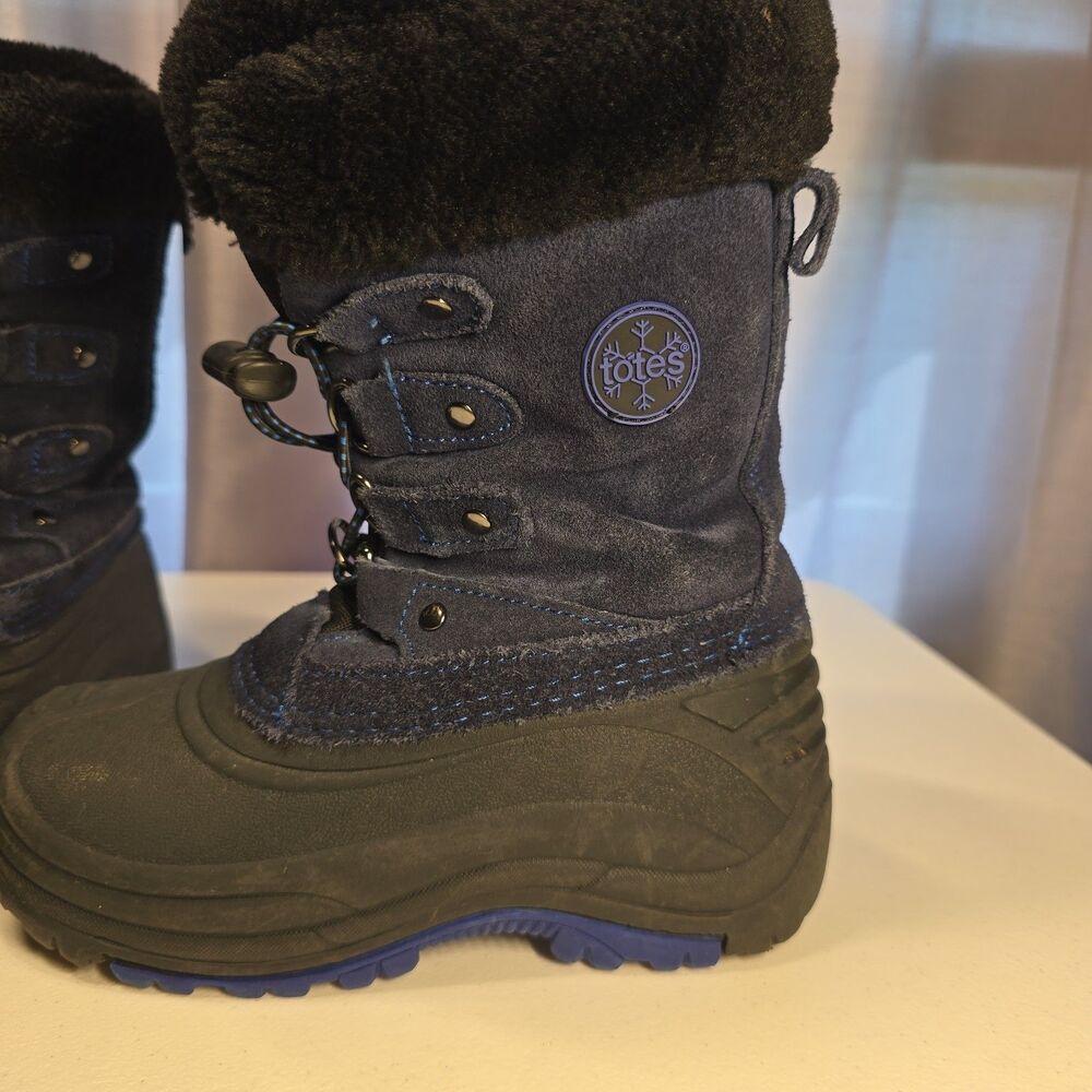 Totes Big Boy Insulated Flat Heel Winter Size 13 Blue Outdoor